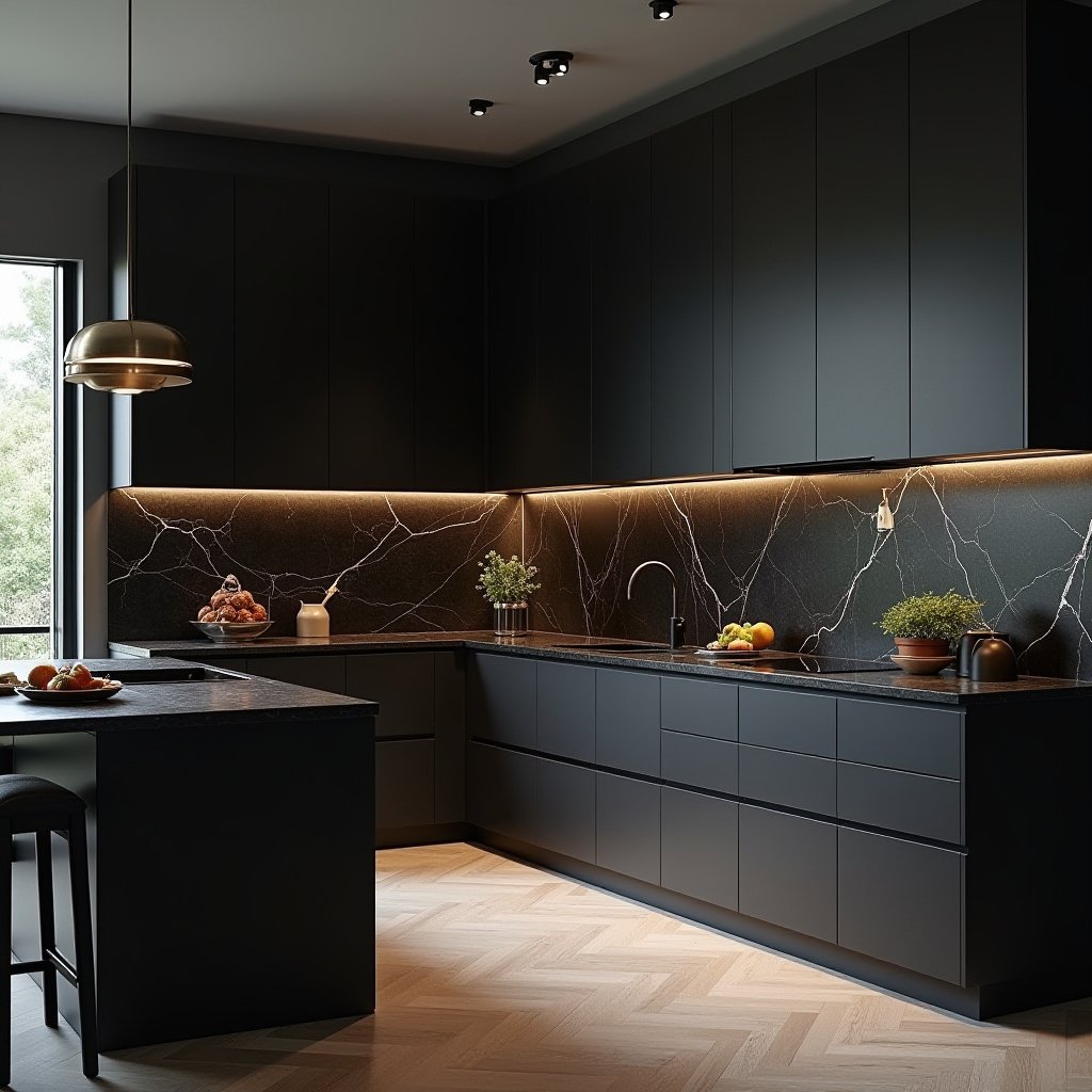 All Black Kitchen 20
