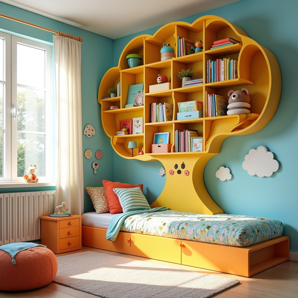 Bedroom Bookshelves 13