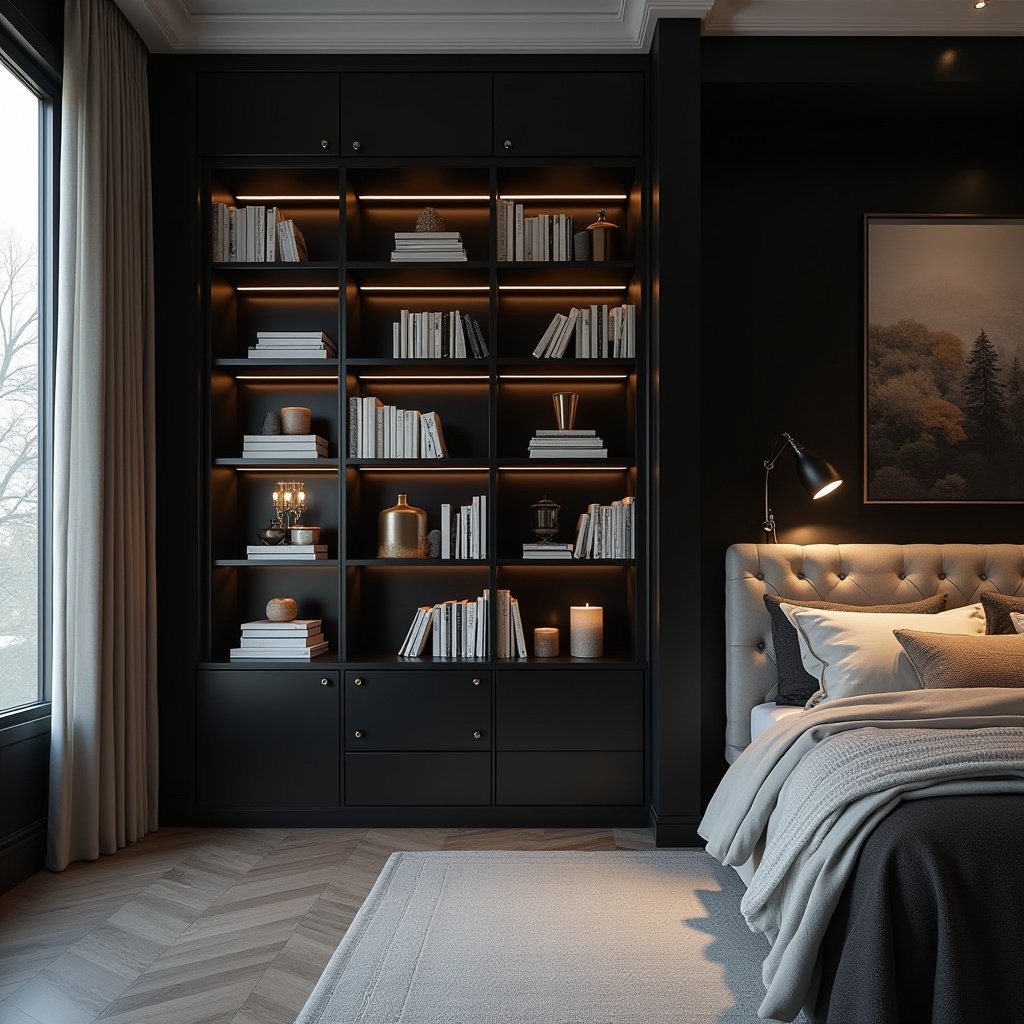 Bedroom Bookshelves 14