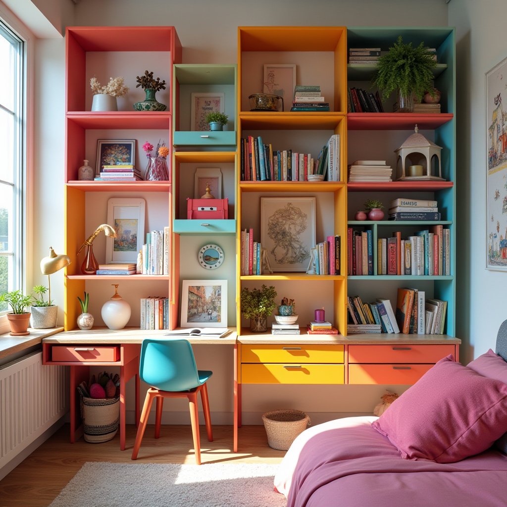 Bedroom Bookshelves 20