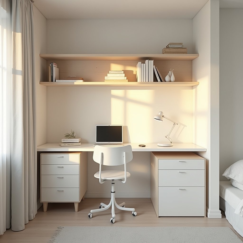 Bedroom With Study Table 6