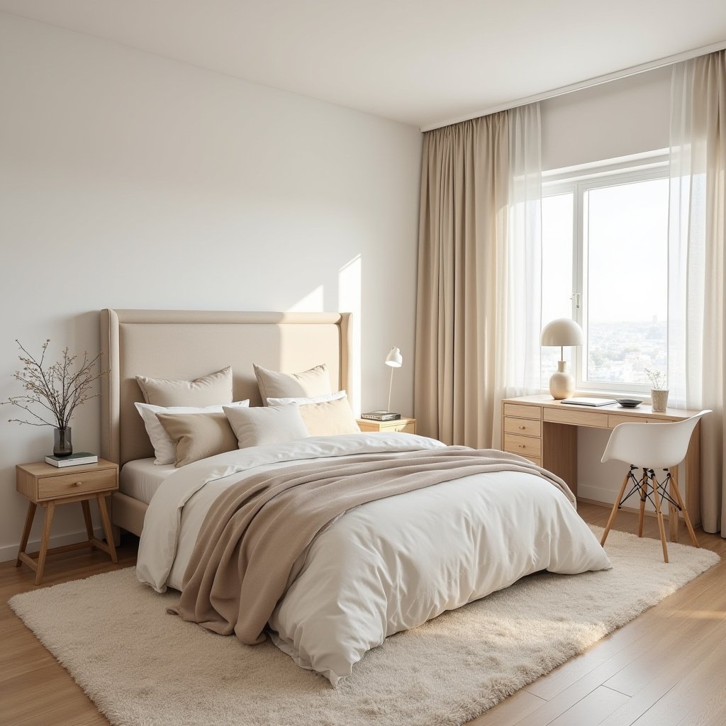 Beige And White Bedroom Ideas 4