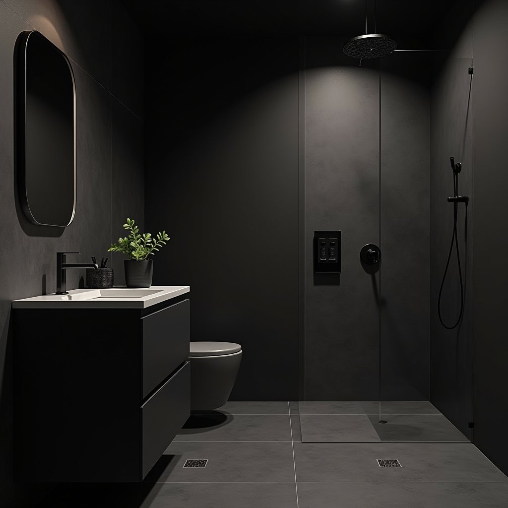Black Bathroom Ideas 13