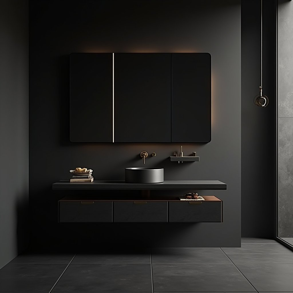Black Bathroom Ideas 16