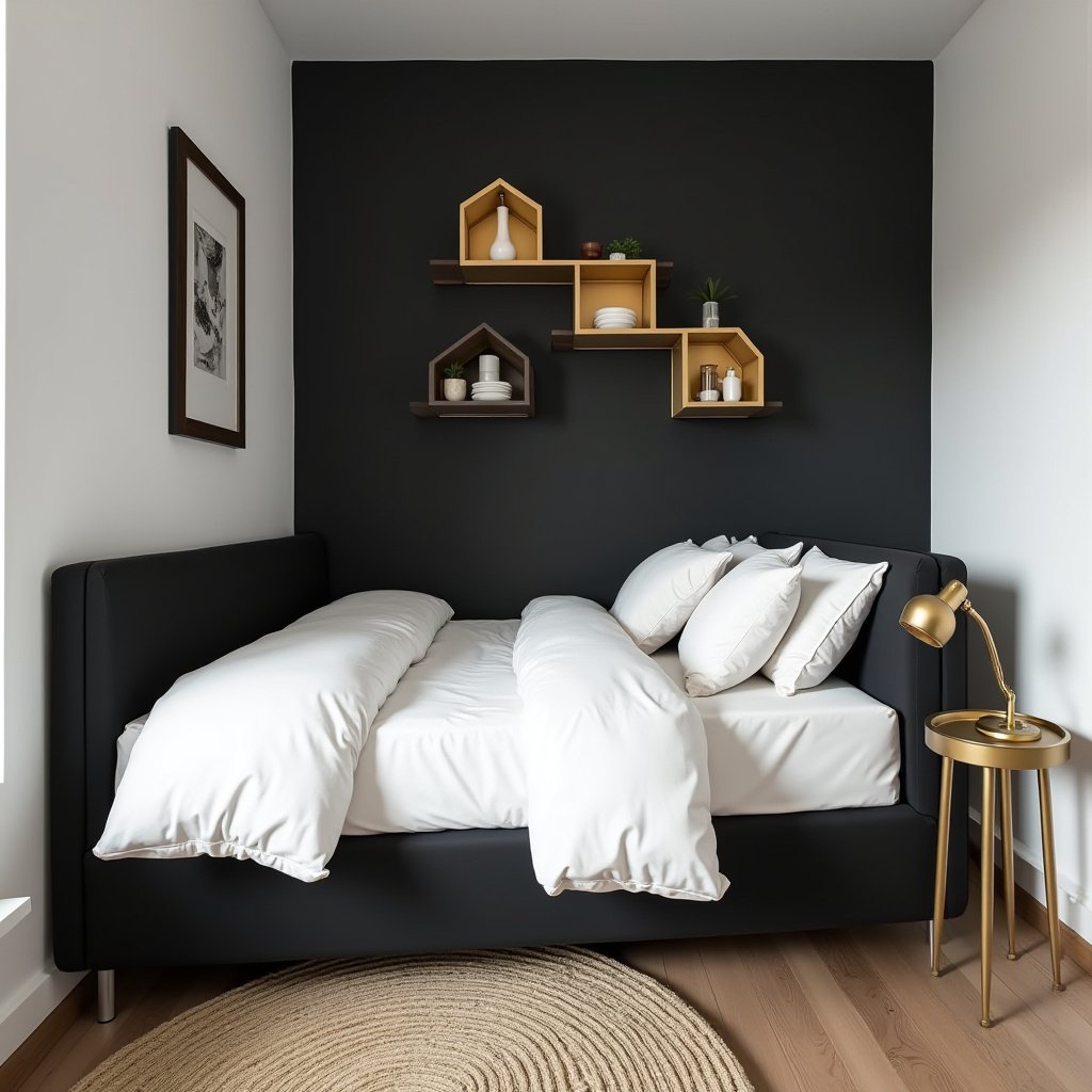 Black White And Gold Bedroom 6