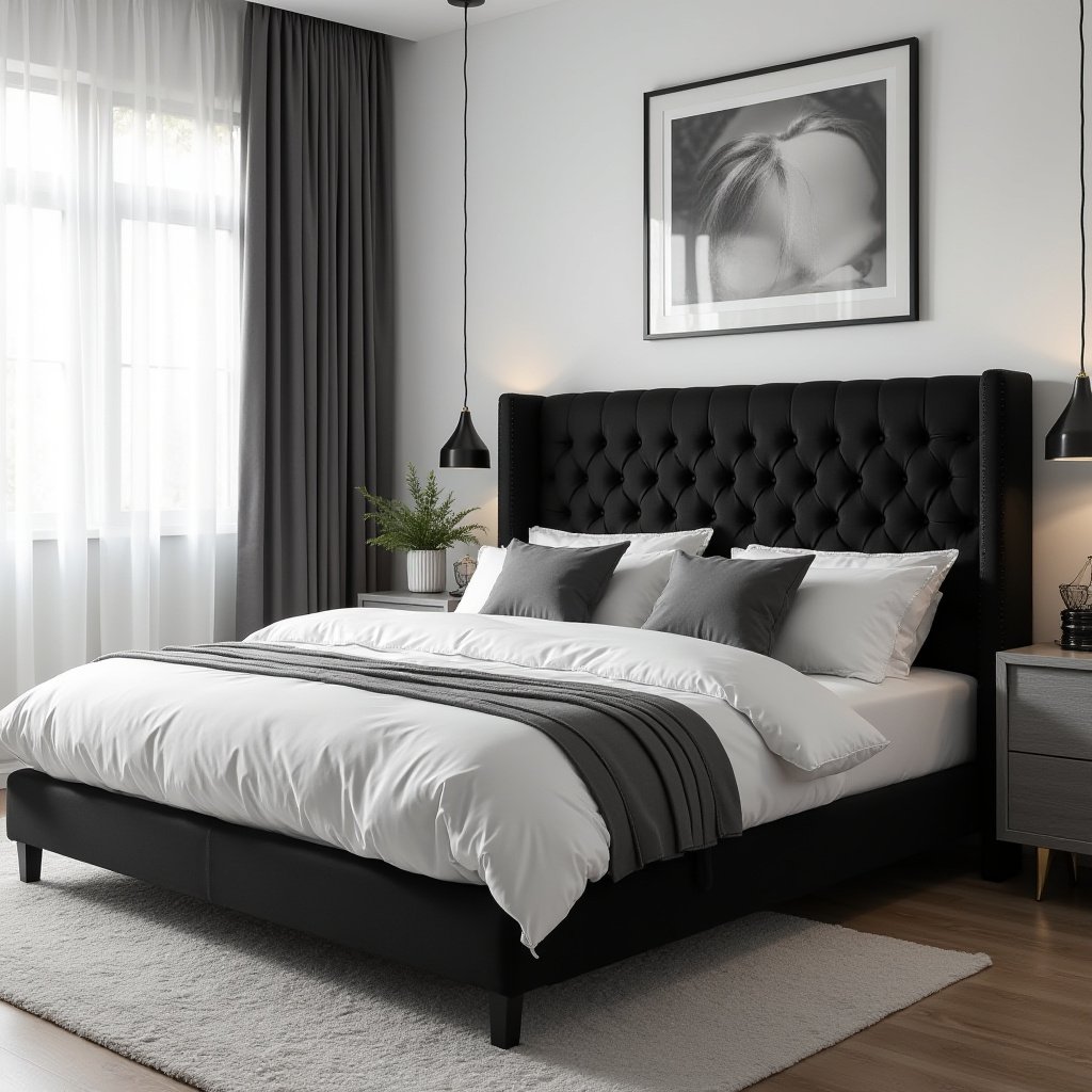 Black White And Grey Bedroom Ideas 11