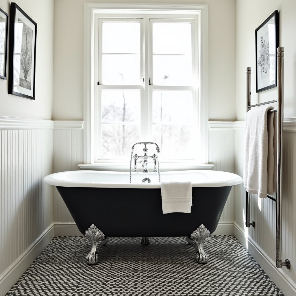 Black And White Bathroom Ideas 12
