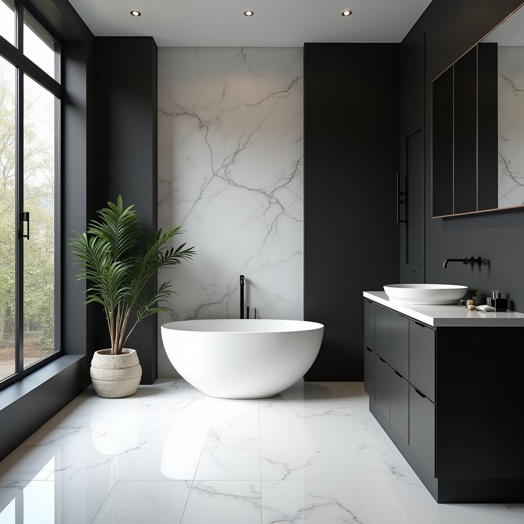 Black And White Bathroom Ideas 16