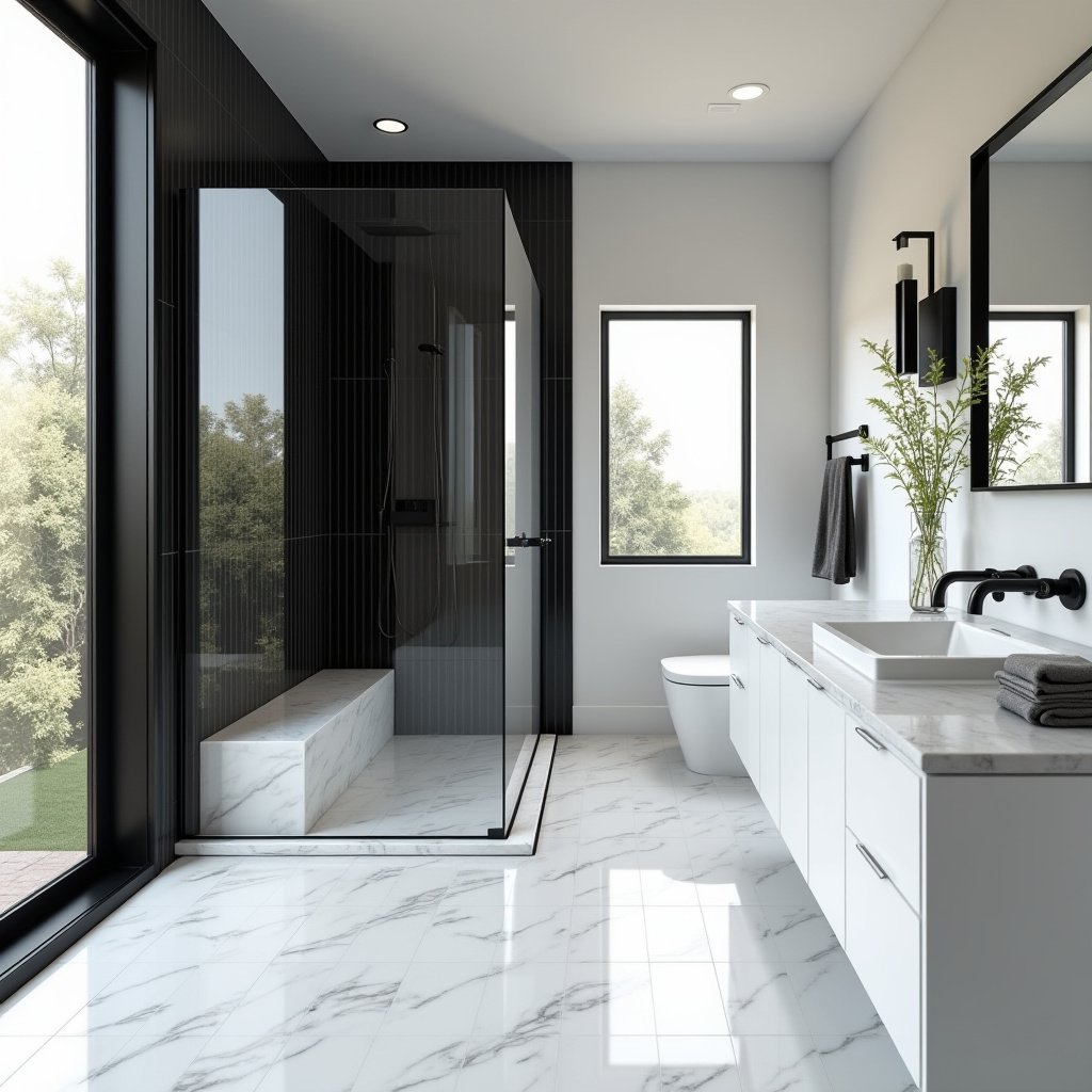 Black And White Bathroom Ideas 17