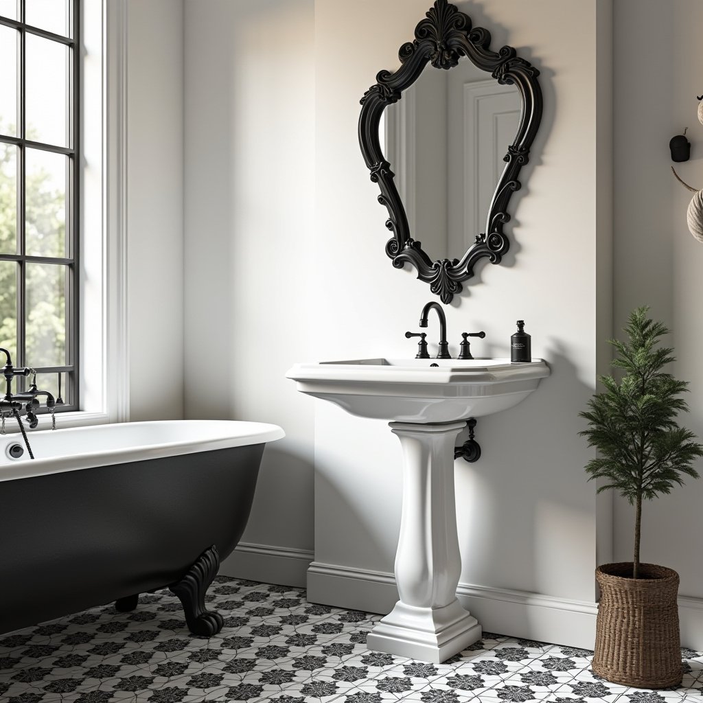 Black And White Bathroom Ideas 8
