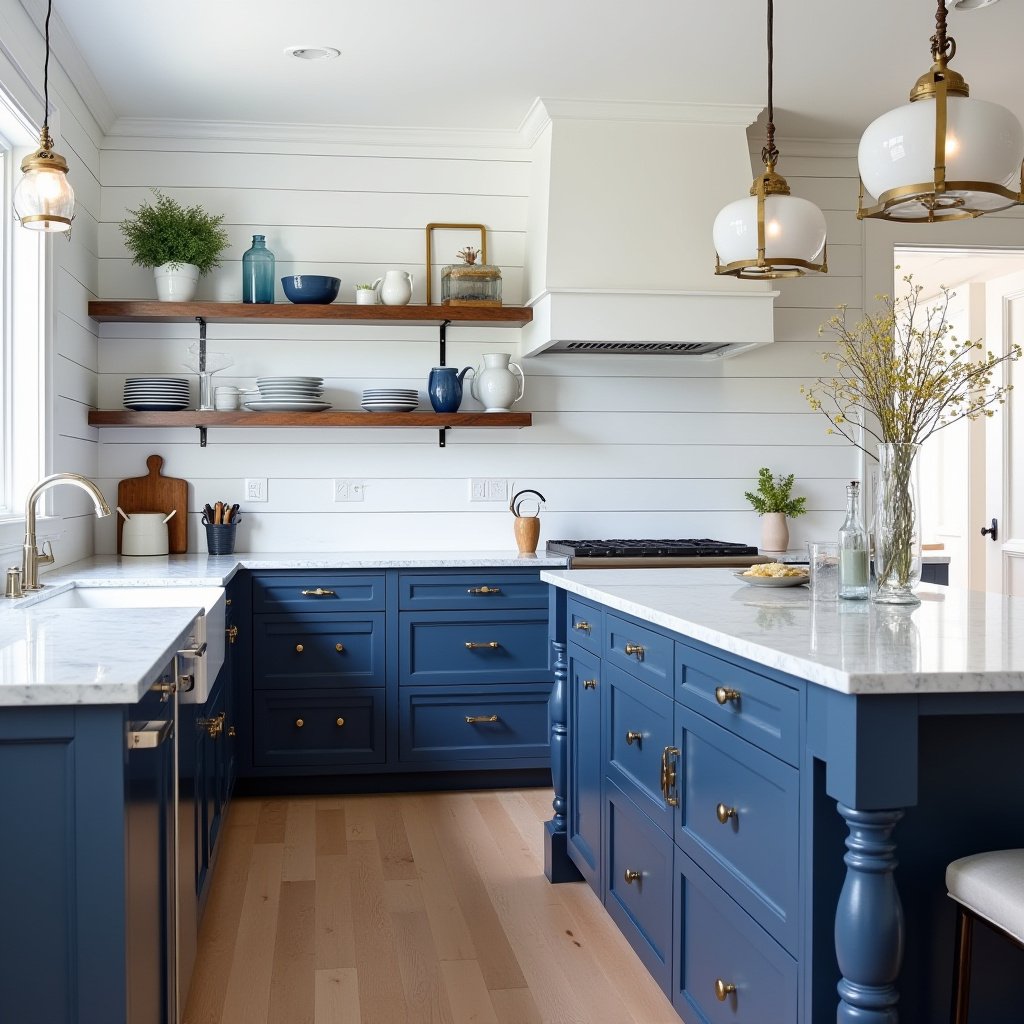 Blue And White Kitchen 18