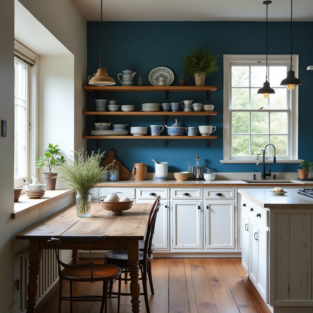 Blue And White Kitchen 3