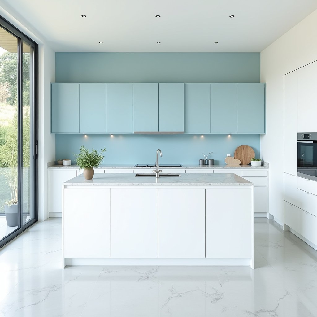 Blue And White Kitchen 5