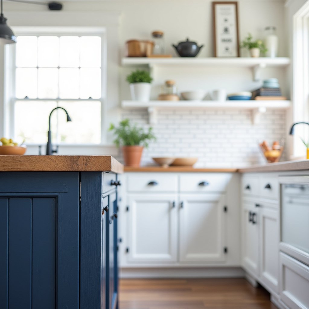 Blue And White Kitchen 6