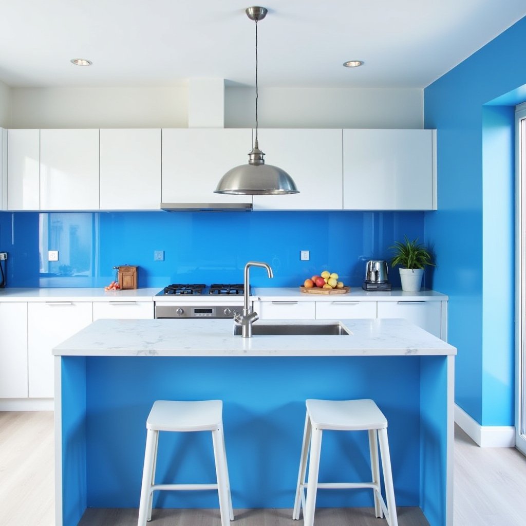 Blue And White Kitchen 7
