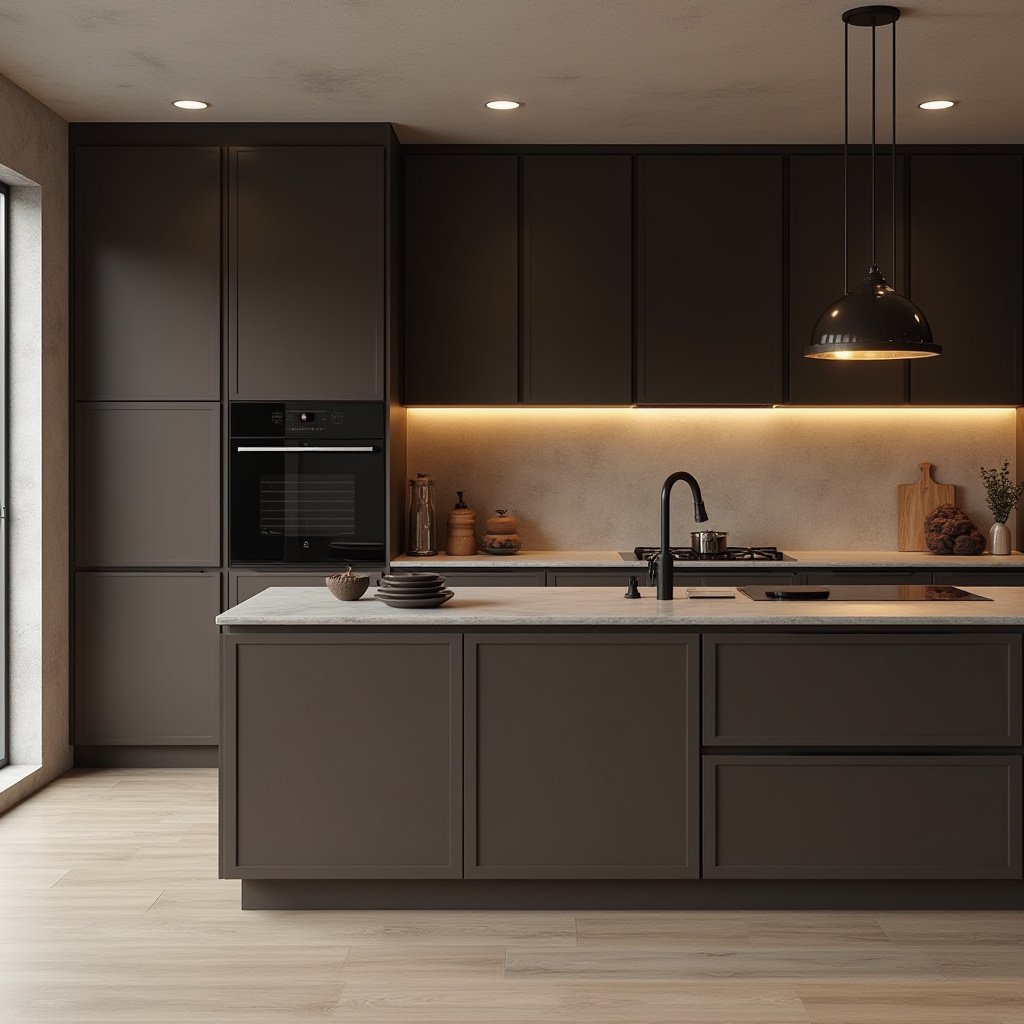 Brown Cabinets Kitchen 10