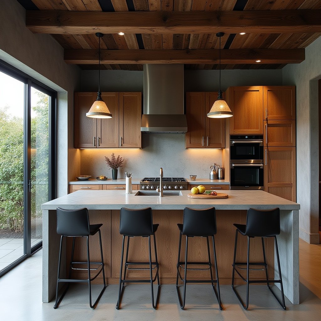 Brown Cabinets Kitchen 13
