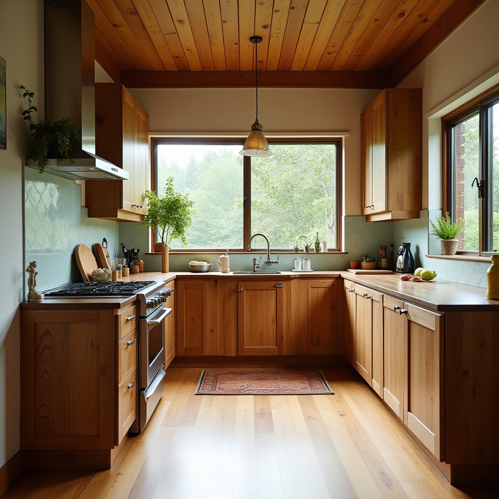 Brown Cabinets Kitchen 18