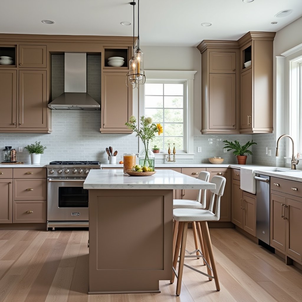 Brown Cabinets Kitchen 3