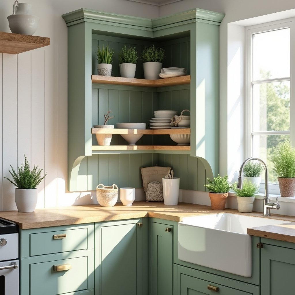 Corner Kitchen Cabinet Ideas 1
