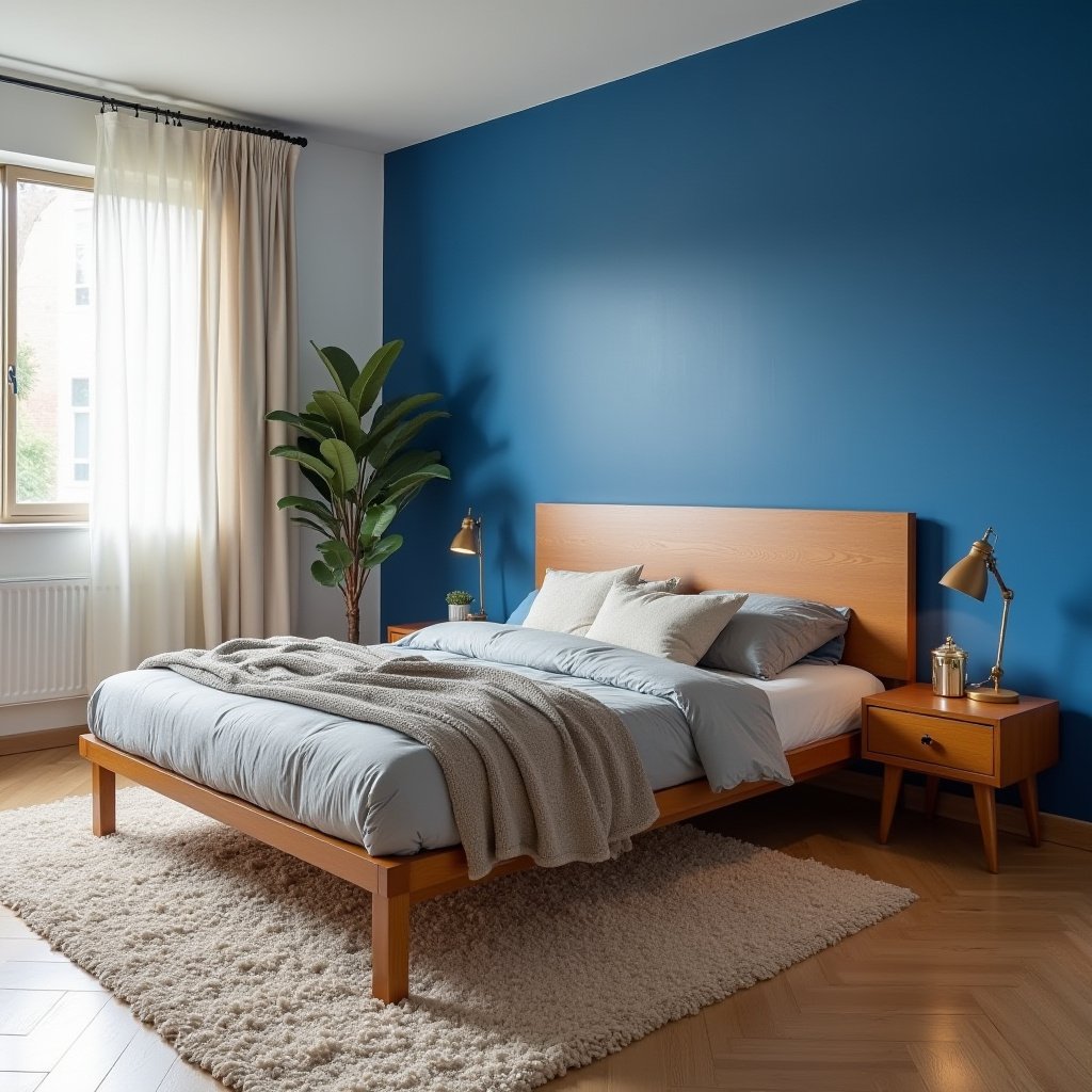 Cozy Mid Century Modern Bedroom 17