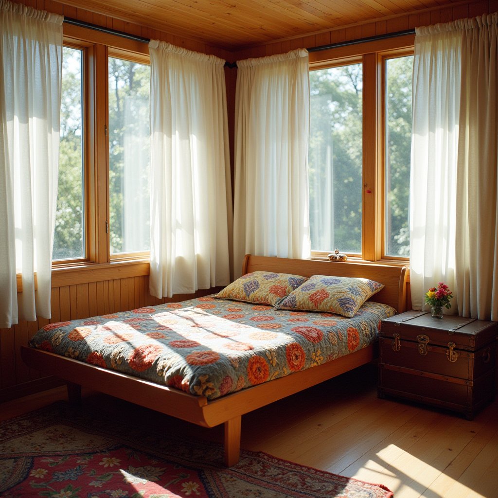 Cozy Mid Century Modern Bedroom 20