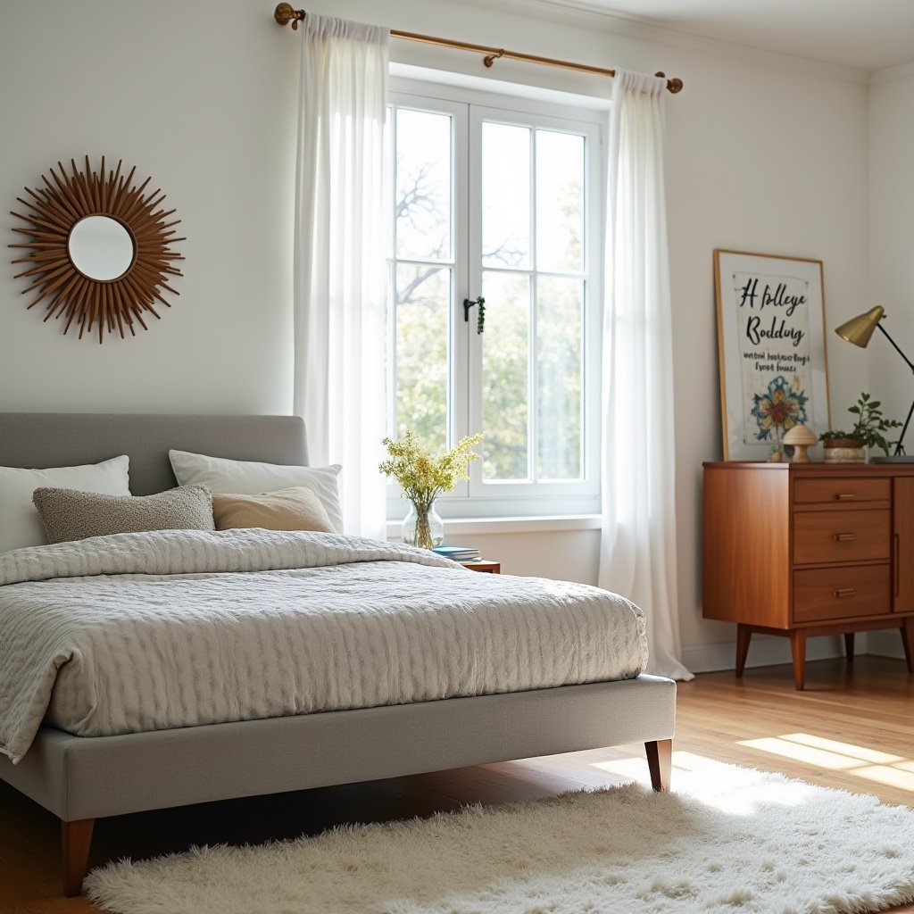 Cozy Mid Century Modern Bedroom 3