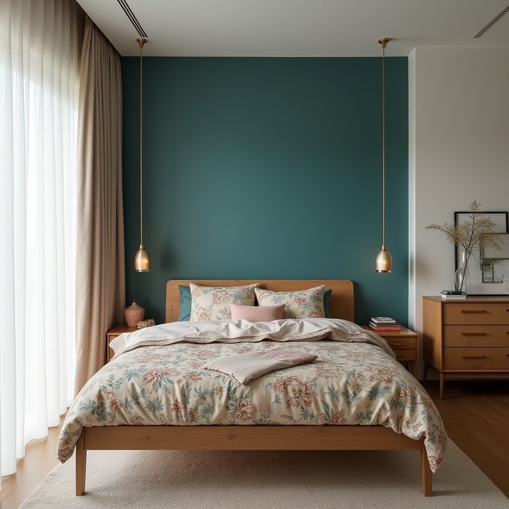 Cozy Mid Century Modern Bedroom 6