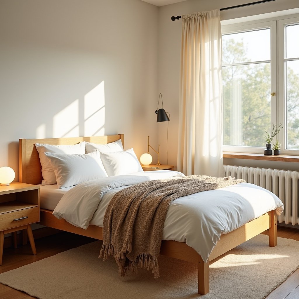 Cozy Mid Century Modern Bedroom 7