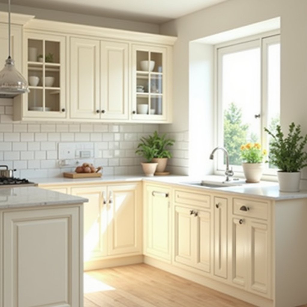 Cream Kitchen Cabinets 12
