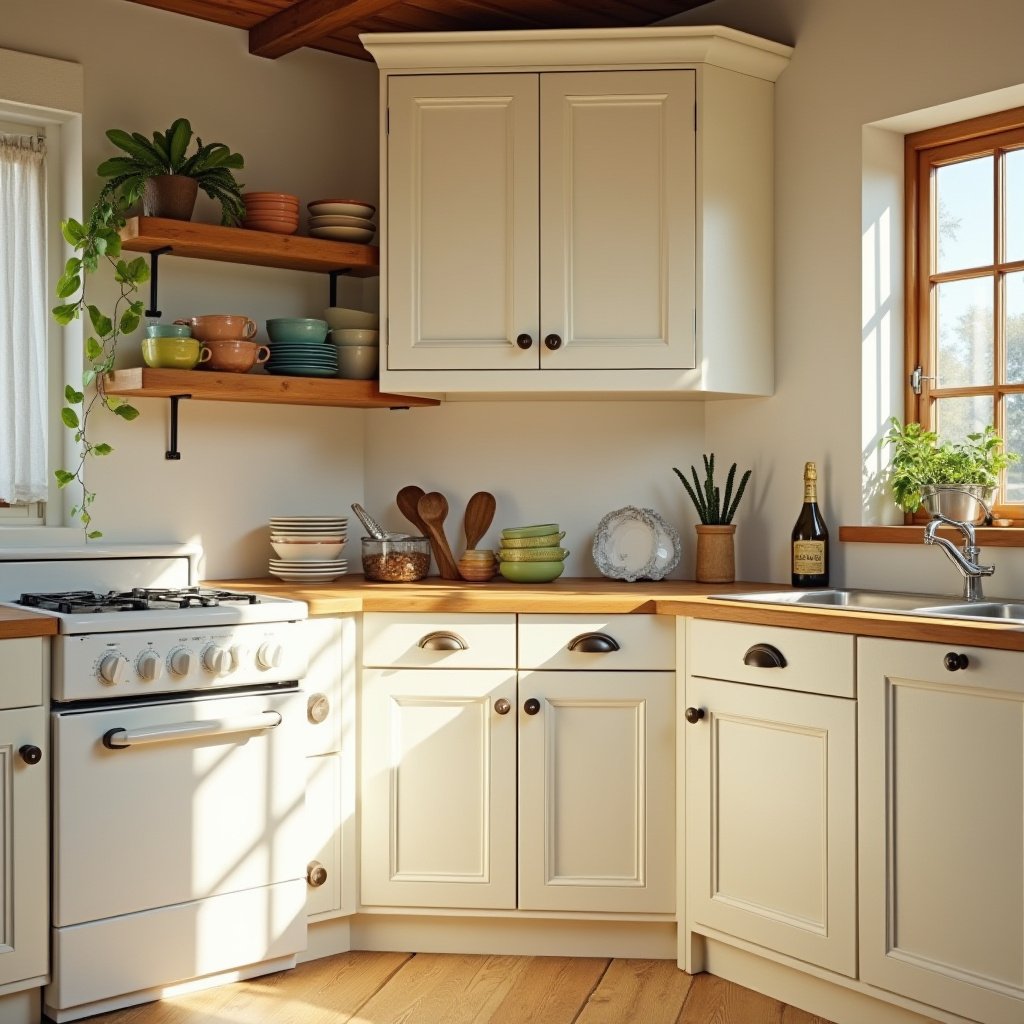 Cream Kitchen Cabinets 13