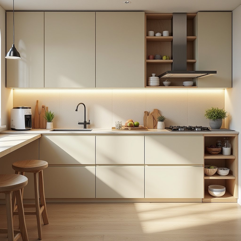 Cream Kitchen Cabinets 14