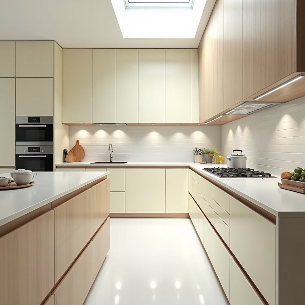 Cream Kitchen Cabinets 2