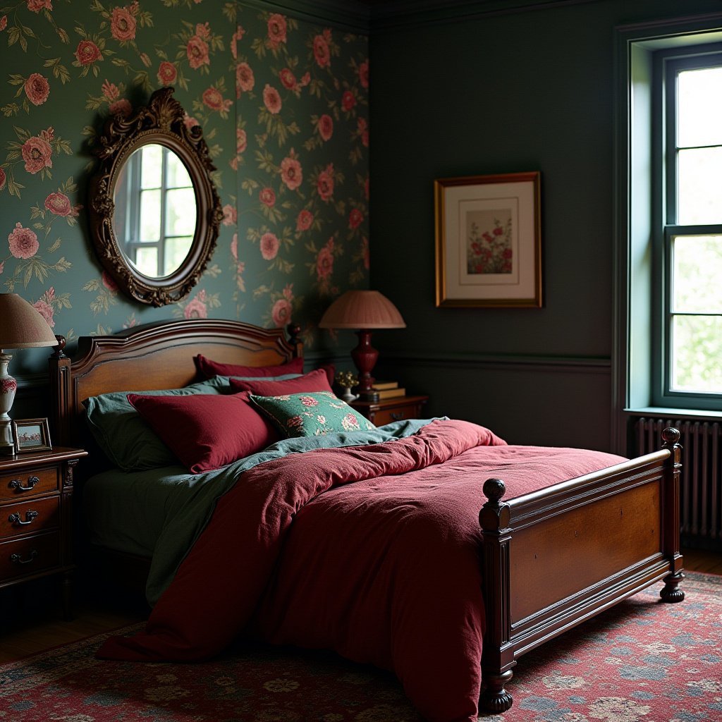 Dark Cottagecore Bedroom 12