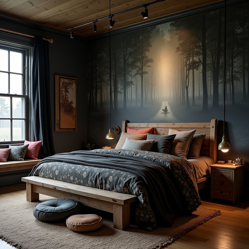 Dark Cottagecore Bedroom 20