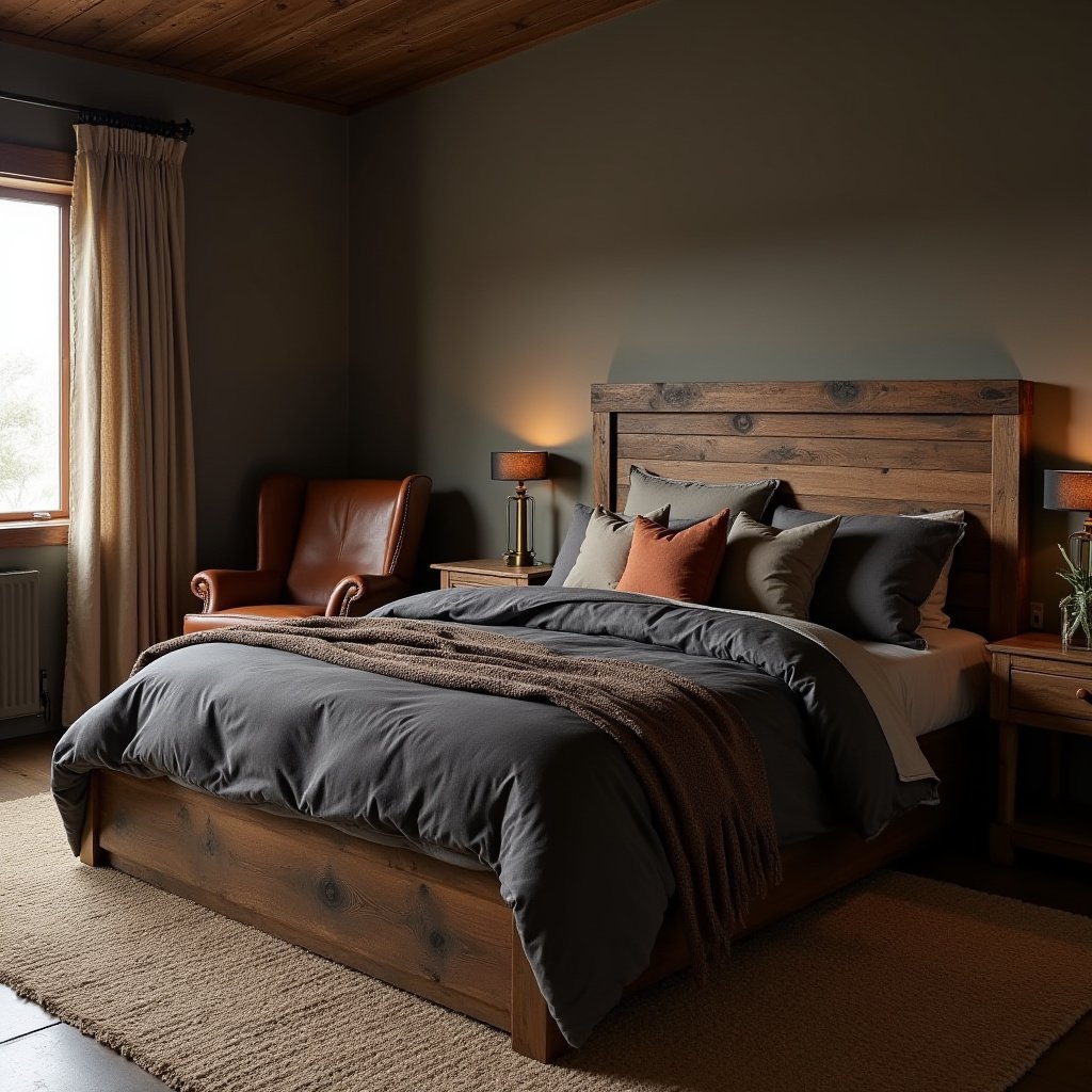 Dark Western Bedroom 1