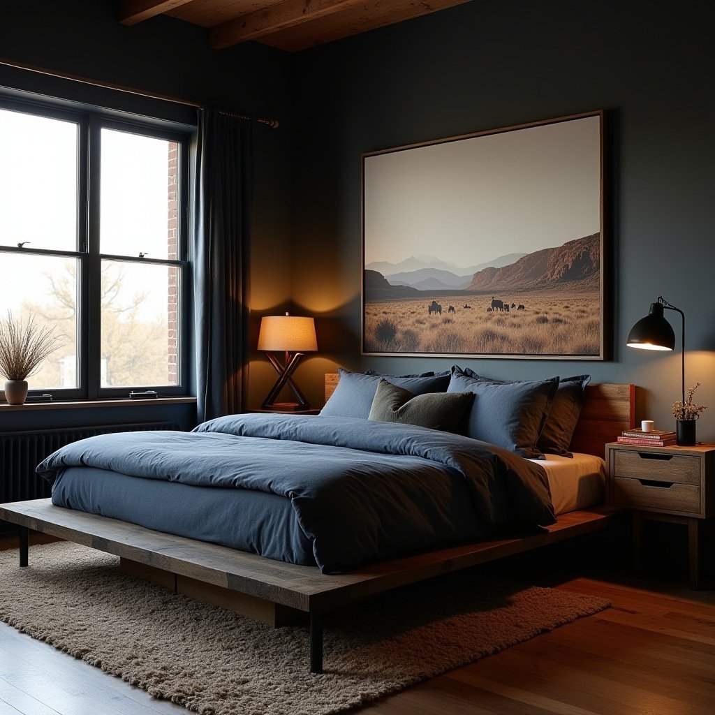 Dark Western Bedroom 19