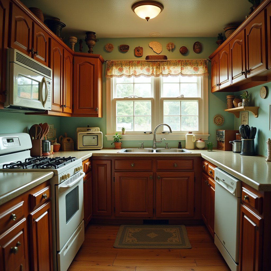Dark Wood Cabinets Kitchen 18