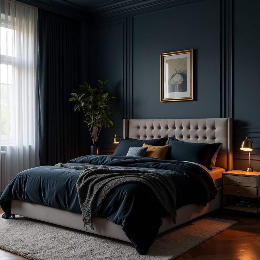 Dark And Moody Bedroom 1