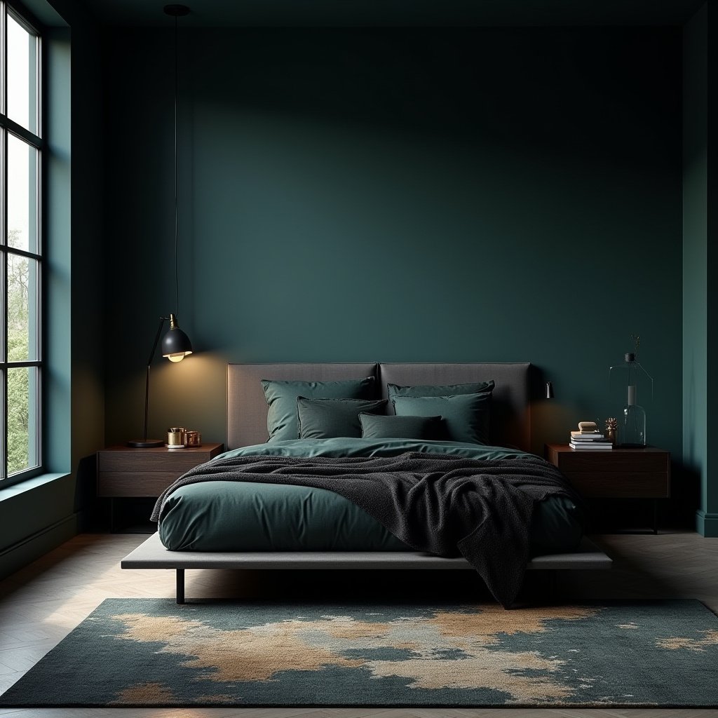 Dark And Moody Bedroom 15