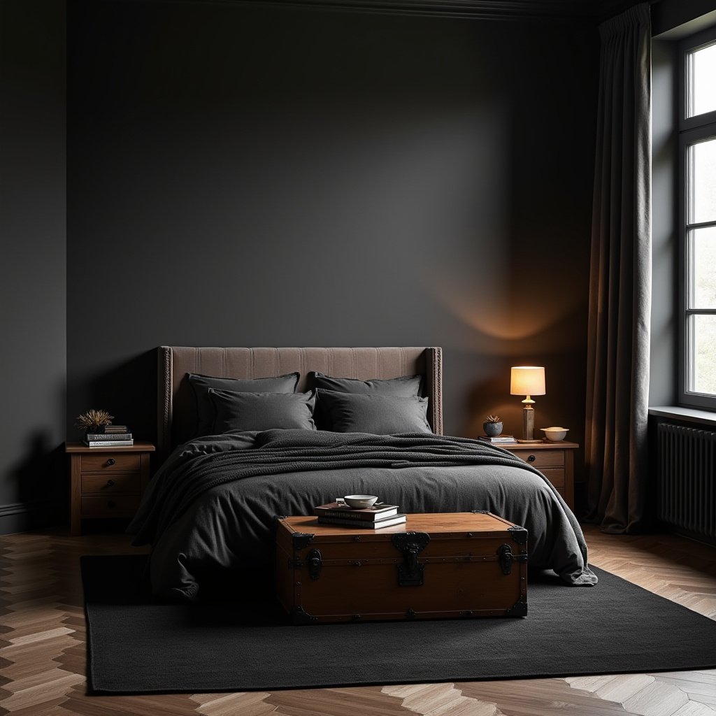 Dark And Moody Bedroom 17