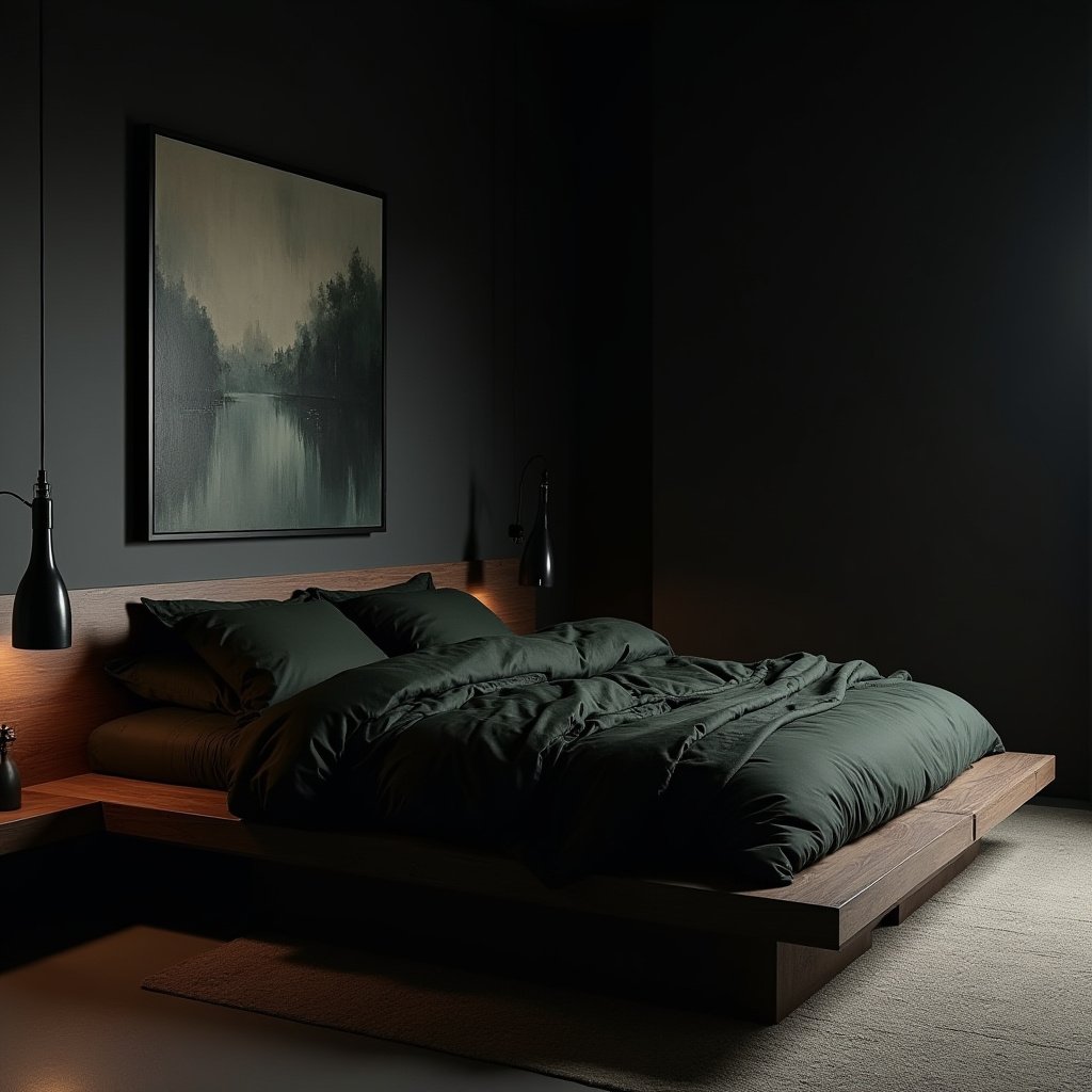 Dark And Moody Bedroom 2