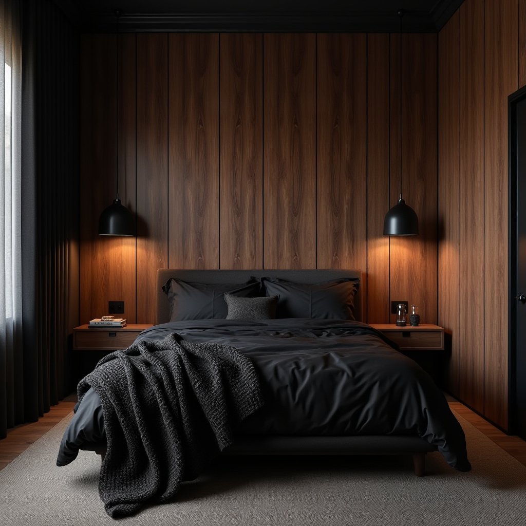 Dark And Moody Bedroom 5