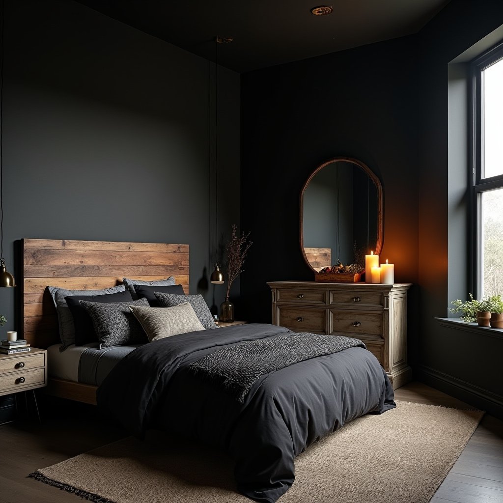 Dark And Moody Bedroom 8