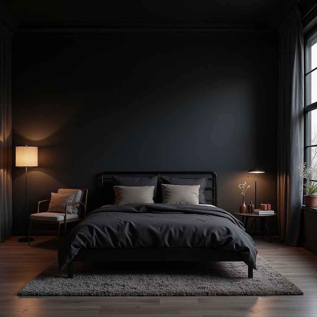 Dark And Moody Bedroom 9