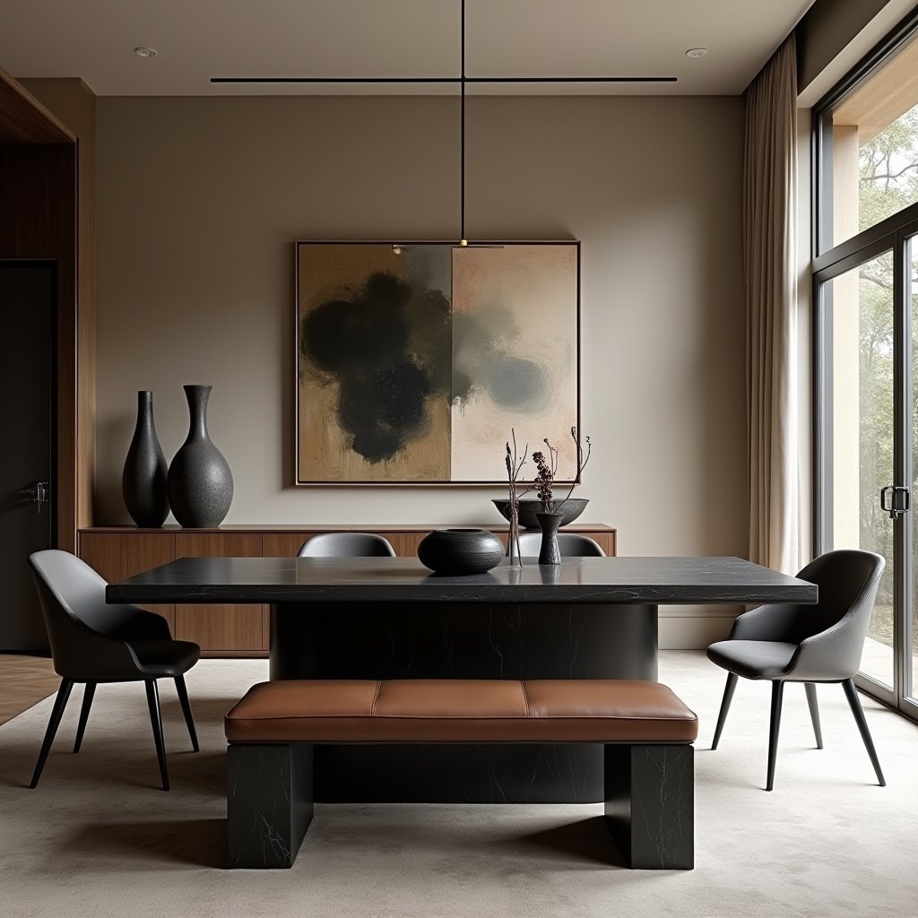 Dining Table With Bench 10