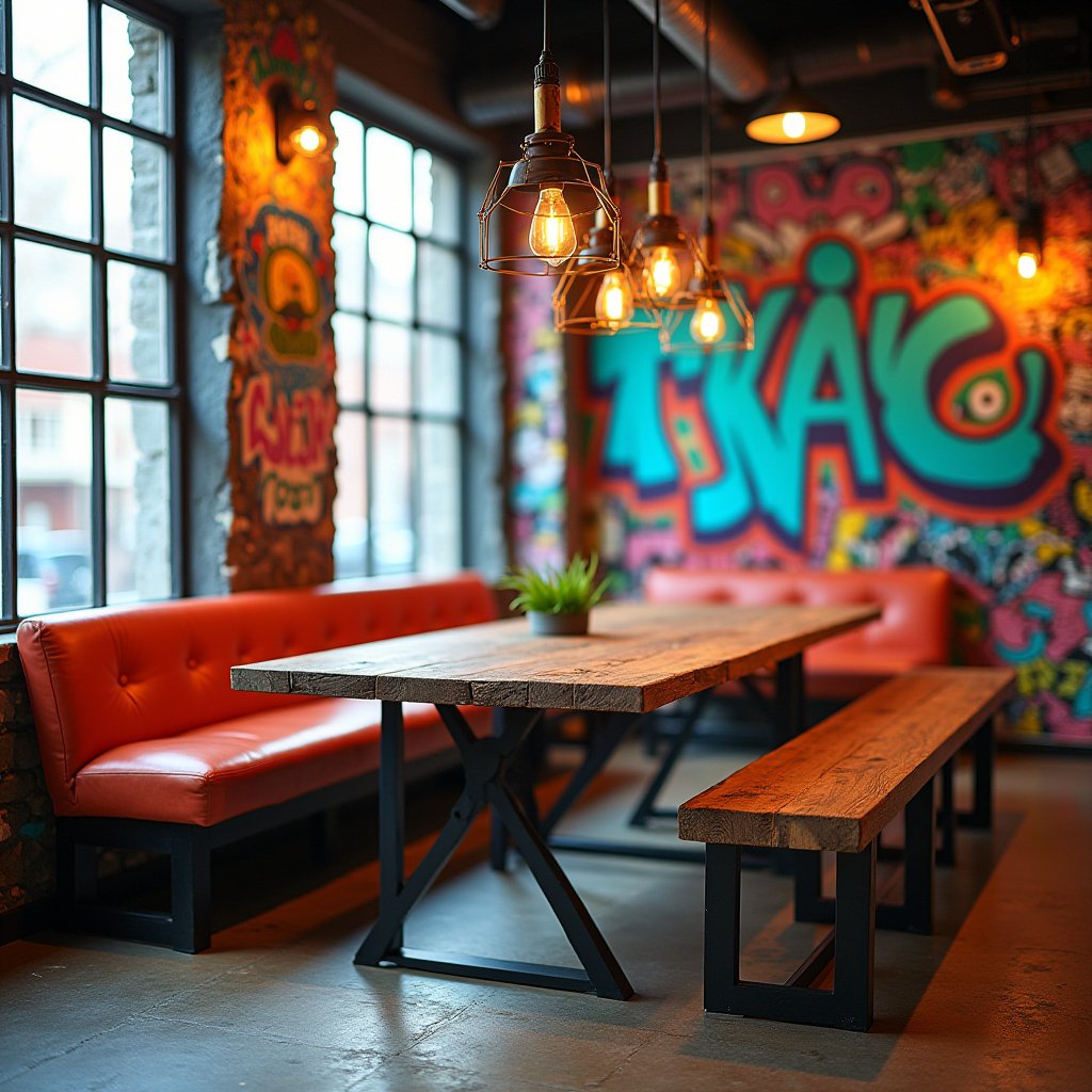 Dining Table With Bench 13