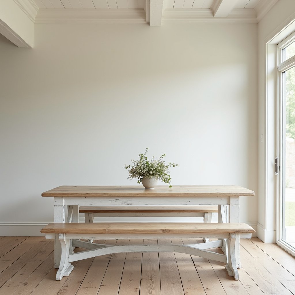 Dining Table With Bench 14
