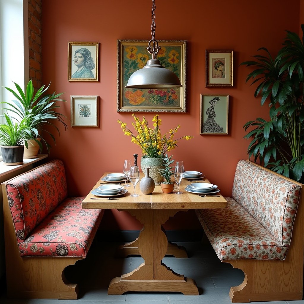 Dining Table With Bench 15