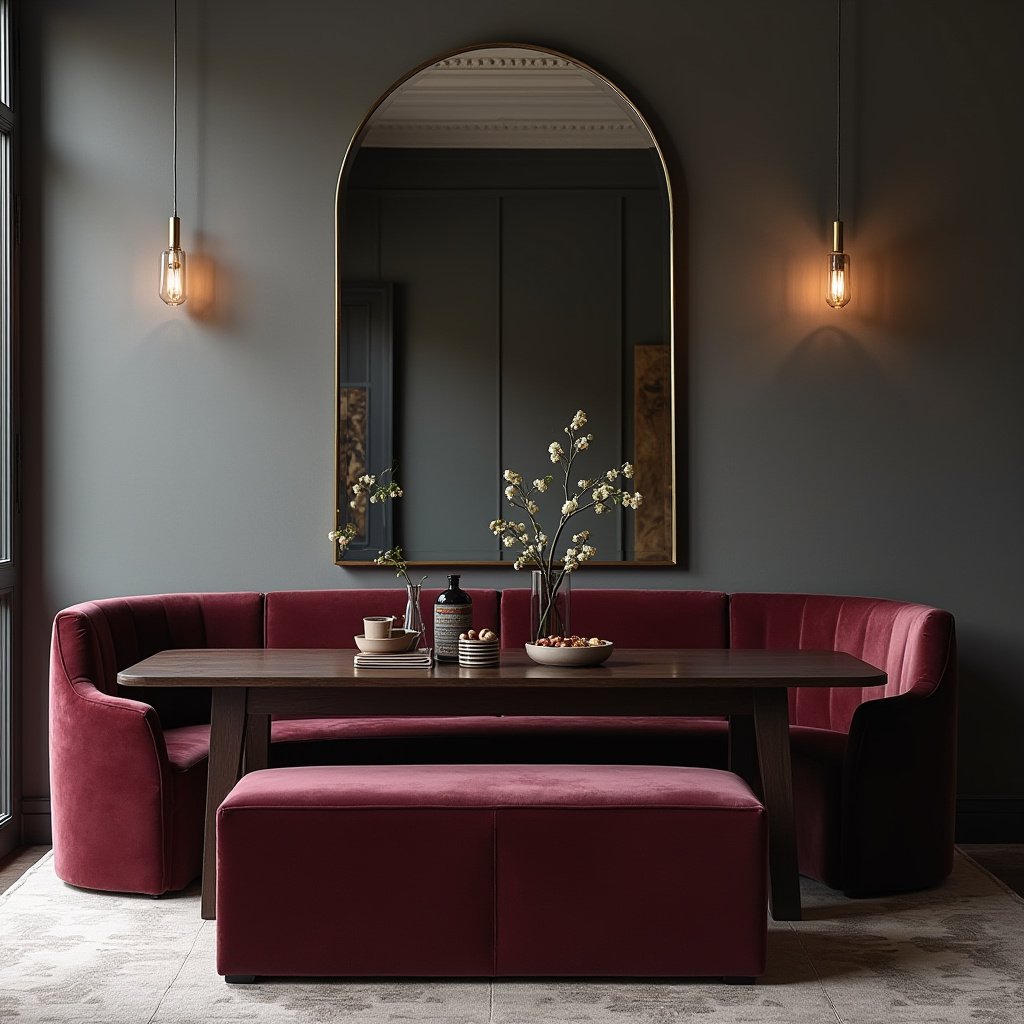 Dining Table With Bench 16